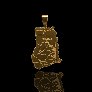 Open image in slideshow, Ghana Map Pendant
